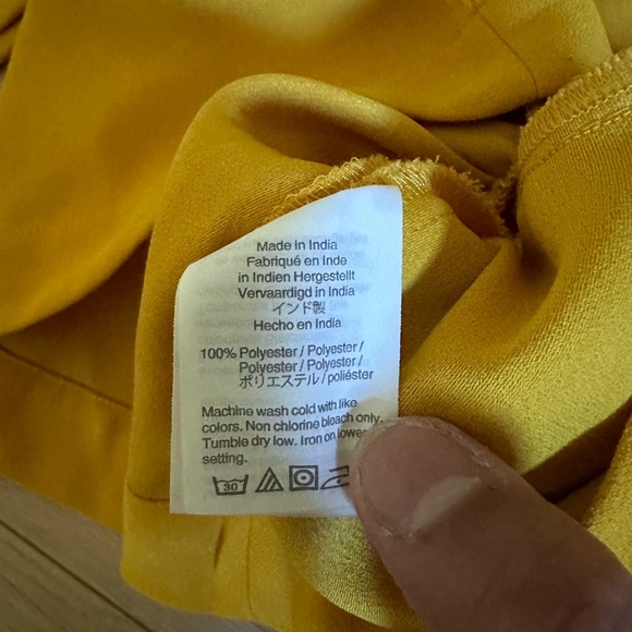 J.Crew Chartreuse Gold Blouse Size 2 - Picture 6 of 6